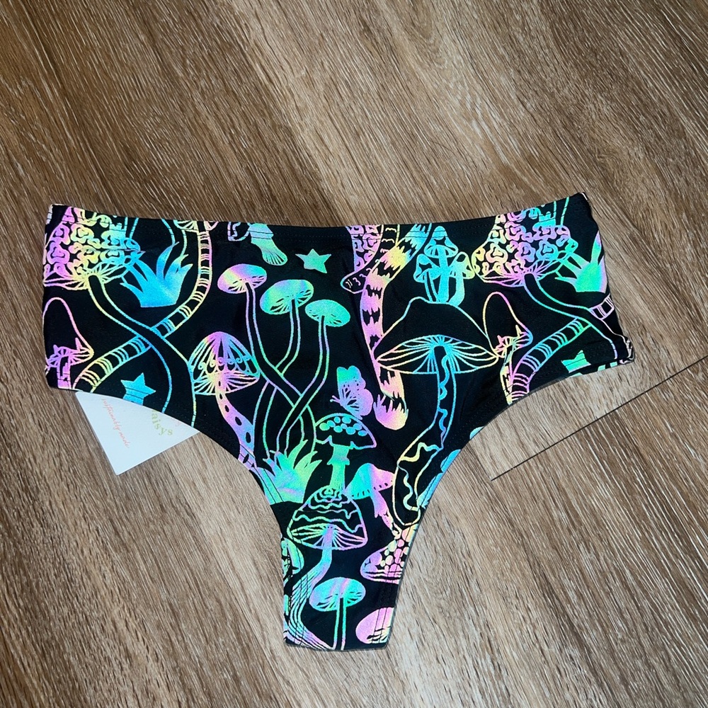 Mushroom Print Bikini Bottom